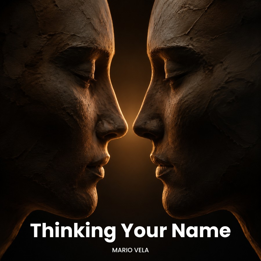 Thinking Your Name - Mario Vela. AI-generated cover artwork