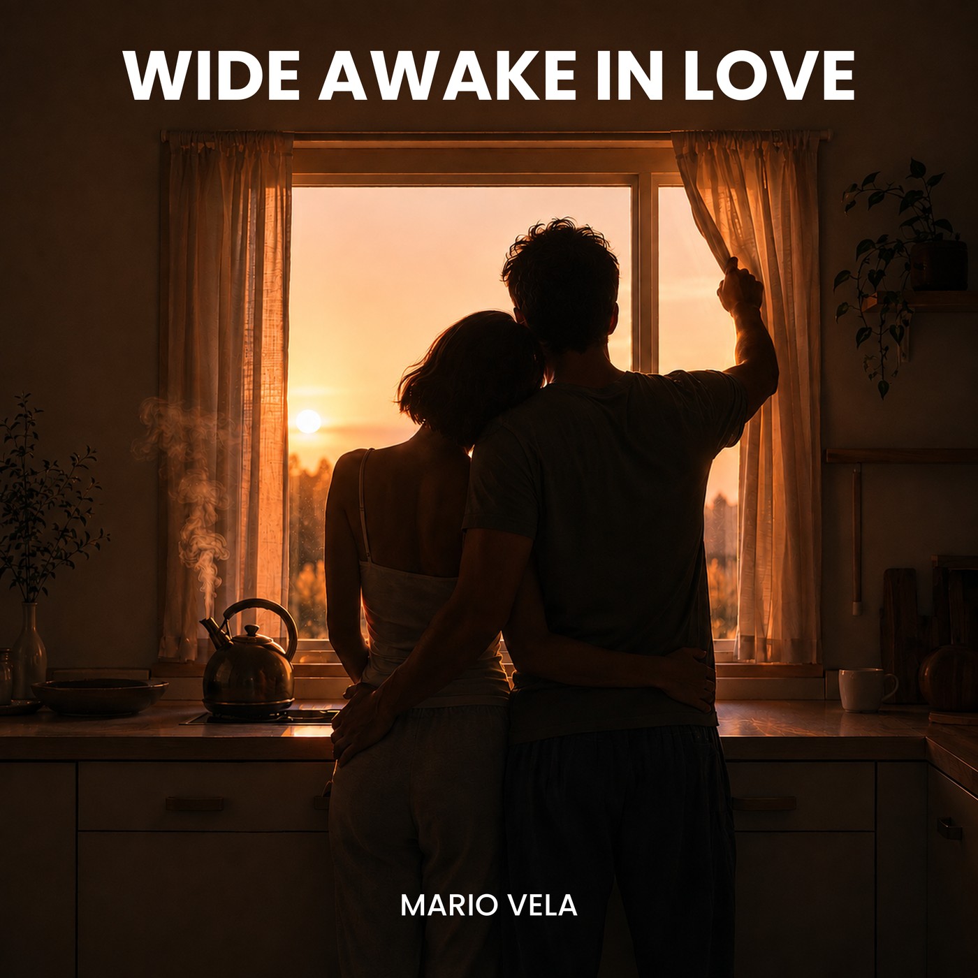 Wide Awake in Love - Mario Vela. AI-generated cover artwork